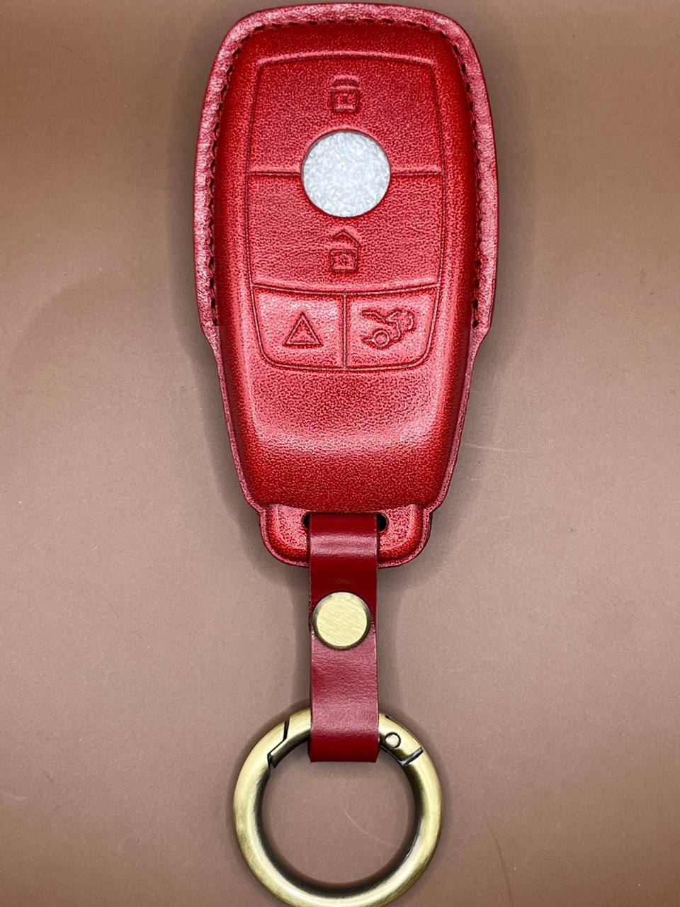 Mercedes Type - E Skórzany Czerwony
