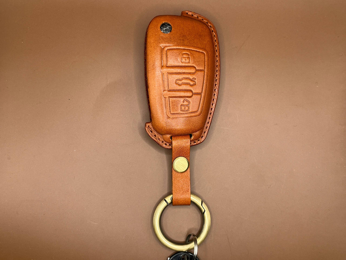 AUDI Type - A Skórzany Brązowy