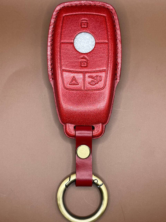 Mercedes Type - E Skórzany Czerwony