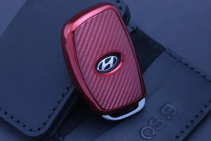 Hyundai Type - J,K,L  Karbon Czerwony Przezroczysty